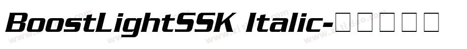 BoostLightSSK Italic字体转换